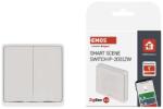 EMOS GoSmart IP-2002ZW Hordozható 2 funkciós szcenárió kapcsoló, ZigBee 3.0, CR 2430 3 V tápellátás, Fehér (EM-H5012)