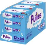Pufies Sensitive Nedves törlőkendő csomag, 12x64 db