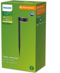 Philips Napelemes lámpa Philips Vynce RD, 1, 5 W, 200 lm, meleg fehér fény (2700 K), IP44, 54 cm, fekete