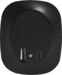 OSRAM Lunetta Edge éjszakai aljzatfény, 12.5W, Érzékelő, 9 lm, 1xUSB-A, 1xUSB-C, IP20, Meleg fény (3000K), Fekete