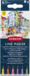 Derwent Tűfilc készlet, 0, 3 mm, DERWENT "Line Marker", 6 különböző szín (DW2305576)