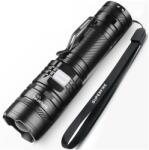 SUPERFIRE V8-S LED zseblámpa, 36 W, 2000 lm, 300 m, 5200 mAh akkumulátor, Zoom, USB-C töltés, IP34