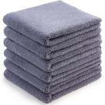 H Hotel Supplier 6 db Hotel Supplier törölköző szett, 50x90 cm, 100% pamut, 600 GSM, szürke (6P6x50x90-600-Gri)