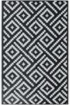 vidaXL fekete-fehér ARAKIL PP kültéri szőnyeg 190 x 290 cm 368574 (368574)
