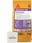 Sika Fugagitt SikaCeram-655 CleanGrout pergamon, zacskó 2 kg, 1-8 mm széles hézagokhoz, kívül-belül használható, világos krém (701027)