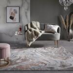 Flair Rugs Marbled téglalap alakú szőnyeg, 120 x 170 cm, 2600 g/m2, 60% polipropilén, 40% poliészter, szürke / barna