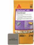 Sika Fugagitt SikaCeram-655 CleanGrout antracit, 2 kg-os zacskó, 1 és 8 mm széles hézagokhoz, kül- és beltéren használható, antracit (700715)