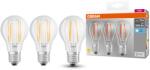 OSRAM Filament LED izzó, E27, 7, 5W (75W), 1055 lm, Semleges fény (4000K), D energiaosztály, 3 db