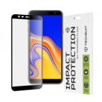 Techsuit Fólia Samsung Galaxy J4 Plus, J6 Plus készülékekhez - Techsuit 111D teljes borítás, teljes ragasztós üveg - fekete (KF235949)