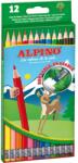 ALPINO ceruza zsírkréták radírral 12 színben (MS-AL013654)