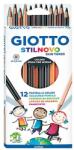 GIOTTO 12 db-os színes ceruza készlet, Gioto, Multicolor (273984)