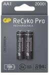 GP Batteries ReCyko Pro NiMH tölthető akkumulátor, HR6 (AA) 2000mAh, 2db (B2220) (B2220)