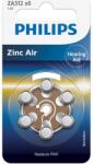 Philips ZA312 Zinc Air 1.4V elem, hallókészülékekhez, 6 db (ZA312B6A/00)