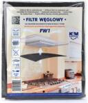 K&M Szénszűrő a konyhai páraelszívóhoz 47X57 mm (FILTER-COOKER-FW1-K&M)