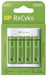 GP ReCyko Eco E411 Akuumulátortöltő + 4xAA 2000mAh GP ReCyko előtöltött akkumulátor (B51414) (B51414)