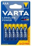VARTA 6 db LONGLIFE POWER AAA LR3 4+2 db VARTA alkáli elem készlet (91820)