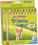 ALPINO Trimax Jumbo Háromszög színes ceruzák kartondobozban, 12 db Szín (MS-AL000113)