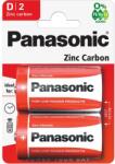 Panasonic Red Zinc D/góliát 1.5V cink-mangán tartós elemcsomag (R20R-2BP)
