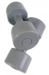 Sveltus Set gantere aerobic vinil 2 kg, SVELTUS, gri