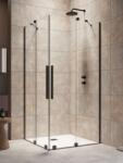 Radaway Furo Black KDD szögletes fekete zuhanykabin 100B+100J (10105100-54-01L+10105100-54-01R)
