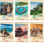Herlitz Around the World 3D UV soft touch A5 60lapos vonalas füzet (09566001)