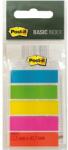Post-it Basic 12x43mm 5x20lap élénk színű jelölőcímke (7000103501)