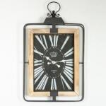 EUROLAMP Стенен часовник 1xAA 76x46 бежов/черен (EU0554)