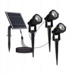 V-TAC LED-es beszúrós kerti lámpatest V-tac napelemes szett 3x1.2W IP65 VT-11 (SKU 20489)