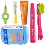 CURAPROX Utazó fogkefe szett Curaprox Travel Set Kék fogkrémmel (Curaprox Travel Set Niebieski)