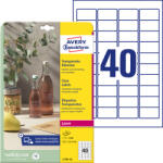 Avery-Zweckform Átlátszó címkék Crystal Clear Avery Zweckform 25 lap 45, 7x25, 4 mm (X14455)
