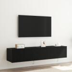 vidaXL TV стенен шкаф 2 бр. Черния дъб Инженерна дървесина (863109)