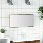 vidaXL Огледало Старо дърво 80 x 37 см Стъкло и инжектирано дърво (863306)