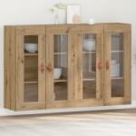 vidaXL Стенни шкафове 2 бр. Дъб 69, 5 x 34 x 90 см Инженерна дървесина (3334300)
