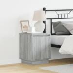 vidaXL Нощен шкаф Сив 39 x 34, 5 x 50 см Инженерна дървесина (869604)