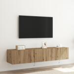 vidaXL TV стенен шкаф 2 бр. Дъб Инженерна дървесина (863107)