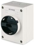 SCAME Intrerupator separatorn32A 1P+SN IP65 82x120x69mm IK09 GENERAL GREY/BLACK SN (SOLID NEUTRAL) GW 650°C (590.GE3222.SN)