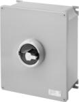 Gewiss Selector rotativ - HP- montaj aparent - COMMAND - METAL BOX - 100A 3P - blocabil BLACK KNOB - IP66 (GW70421M)