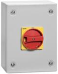 LOVATO Electric IEC/EN TYPE IP65 Cutie metalica echipata cu separator, tetrapolar. WITH ROTATING RED/YELLOW HANDLE, 63A (GAZM063T4)