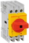 LOVATO Electric Intrerupator rotativ tripolar, DIRECT OPERATING VERSION WITH YELLOW FRONTAL AND RosuHANDLE, 32A (GA032ARY)