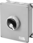 Gewiss Selector rotativ - HP- montaj aparent - COMMAND - METAL BOX - 63A 4P - blocabil BLACK KNOB - IP66 (GW70408M)