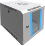 Extralink 6U 10" szürke, rack szekrény, fali szerelésű