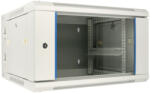 Extralink 6U 600x600 AZH szürke, rackmount szekrény, falra szerelhető, forgatható típus