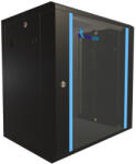 Extralink 12U 600x450 fekete, rackmount szekrény, falra szerelhető