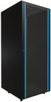 Extralink 42U 800x1000 fekete, álló rack szekrény, rackbe szerelhető