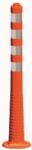  Parkolásgátló oszlop, elhajló, NARANCS/TPE 80x1000 mm