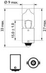 Philips BEC AUXILIAR H10W 12V 10W BA9s SET 10 BUC