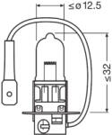 OSRAM Bec 12v H3 55 W Original Blister 1 Buc Osram