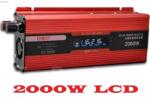 UKC Инвертор на напрежение ukc kc-2000d, 12v - 220v, 2000w, lcd (kc-2000d)