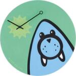 NeXtime Ceas de perete Wizky Walrus verde (2819gn)