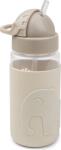 Done by Deer Sticlă Easy Grip Elphee 350 ml nisipie cu pai (1039449)